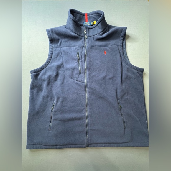 Polo Ralph Lauren Mens Performance Fleece Vest Navy blue 3XLT - Picture 1 of 5